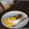 strudel di mele e sala alla vaniglia